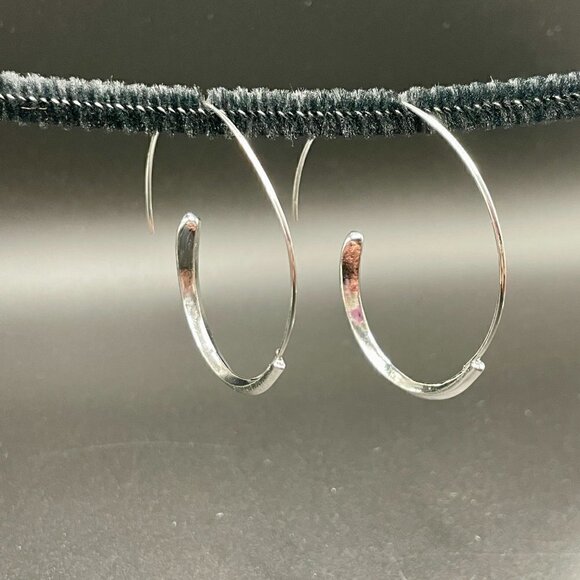 Silver Tone Spiral Earrings in Silver #1241silver - Picture 2 of 11